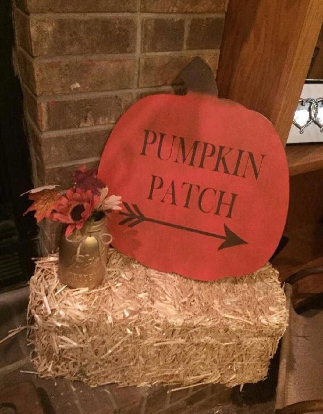 Holiday sign - Pumpkin sign - Pumpkin shape sign - Halloween sign - Fall sign - Festive sign - Pumpkin patch sign - Knot In Your House