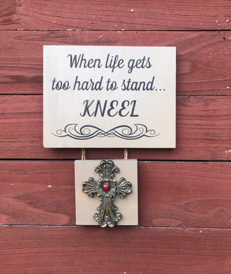 Bible verse wood sign - Inspirational wood sign - Christian home decor - - Knot In Your House