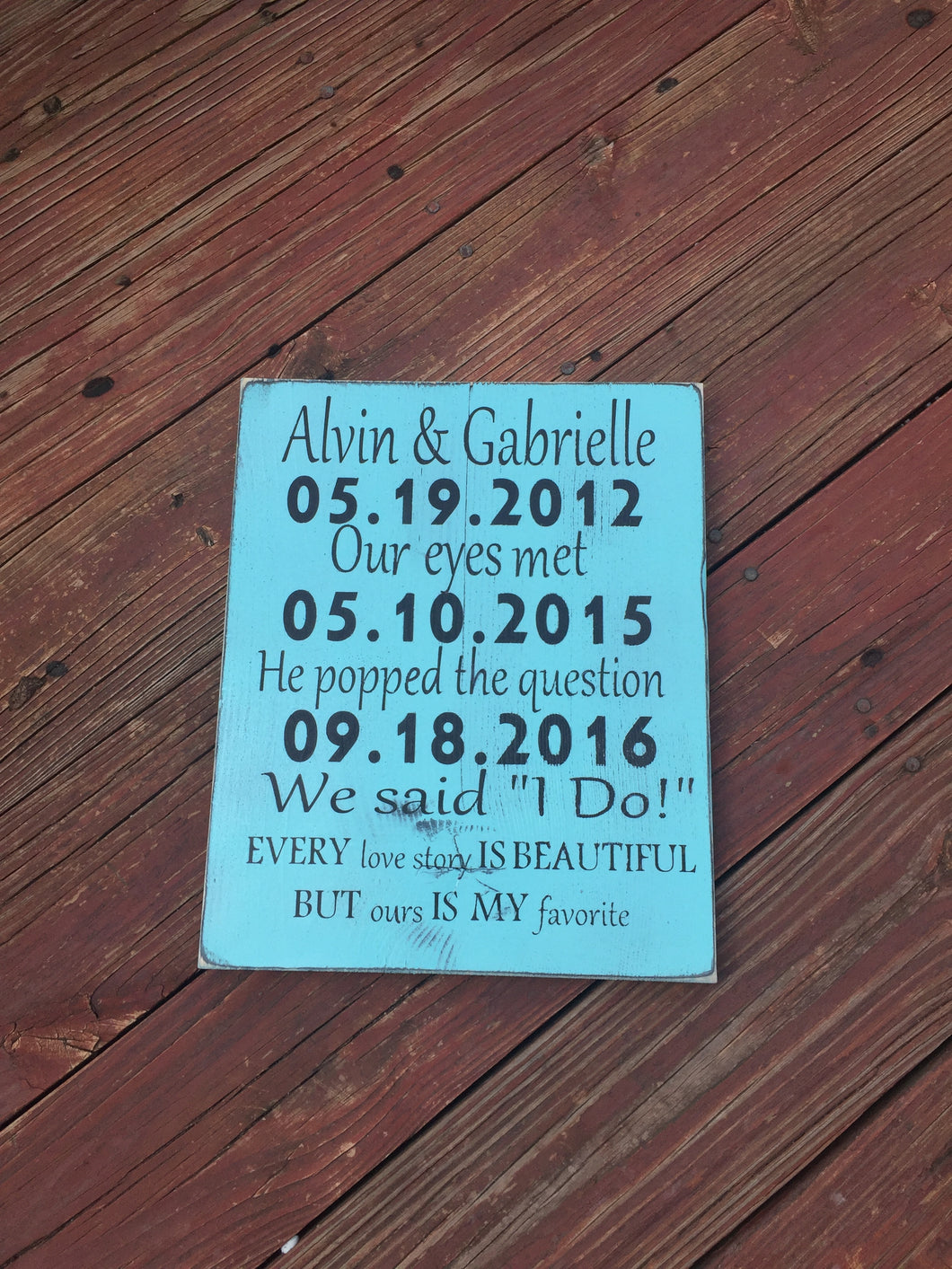 Rustic Wedding Sign Important Dates Sign personalized wedding signs for rustic wedding - Knot In Your House