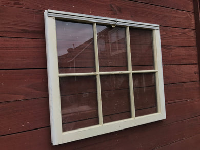 Rustic wood window - 6 pane wood window - old windows - old wooden windows - reclaimed windows - Knot In Your House