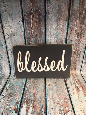 blessed sign - blessed wooden sign - signs for the home - inspirational signs - religious signs - rustic wood sign - farmhouse blessed sign - Knot In Your House