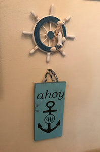 AHOY Wooden Sign - Knot In Your House