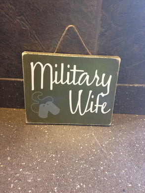 military wife gift - sign for soldier - sign for hero - gift for hero - military retirement gift - Knot In Your House