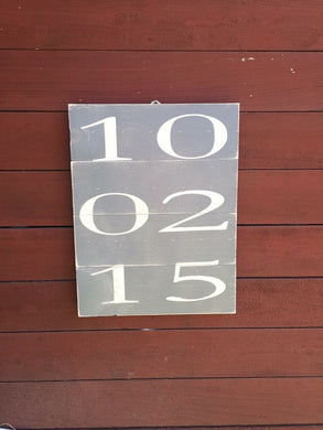 Important Date Sign Wedding - Knot In Your House