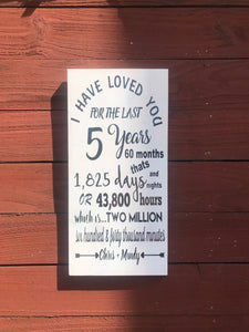 5 Year Anniversary Gift Sign - Knot In Your House