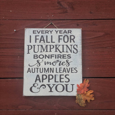 Rustic fall signs - every year I fall sign - fall decor - fall signs - autumn decor - autumn signs - Knot In Your House
