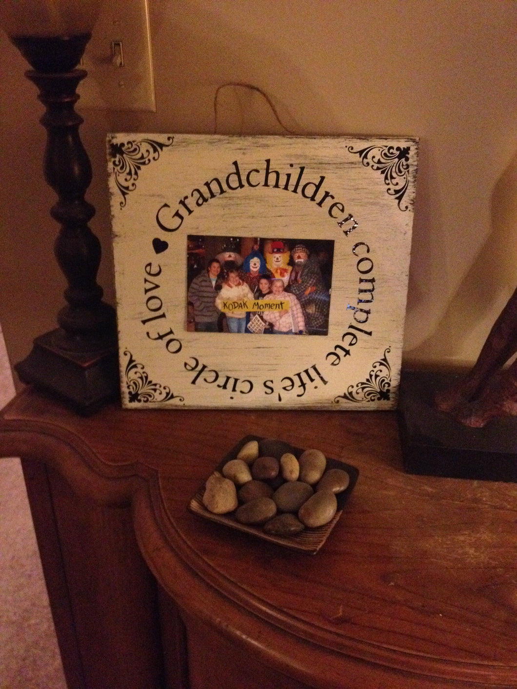 Grandparents sign - Picture holder sign - Wood picture holder - Wood sign - Grandchildren sign - Family sign - Knot In Your House