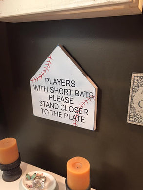 Funny Baseball Bathroom Sign - Knot In Your House