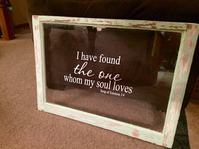song of solomon sign - bible verse sign - wedding picture frame - rustic wood windows - gift for newlyweds - wedding sign - wedding decor - Knot In Your House
